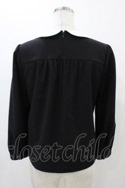 画像2: franche lippee black / 丸襟ブラウス M ブラック H-25-11-25-1059-LO-BL-NS-ZH