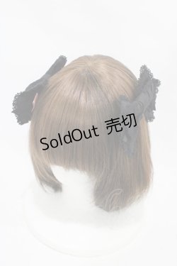 画像1: Angelic Pretty / はしごレースリボンコーム  ブラック H-25-11-25-1002-AP-AC-NS-ZH