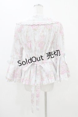 画像2: metamorphose / 【プラスサイズ】シャーロット丸襟姫袖ブラウス プラスサイズ ミント系 H-25-11-25-1015-ME-BL-NS-ZH