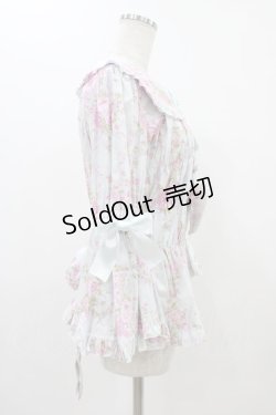 画像3: metamorphose / 【プラスサイズ】シャーロット丸襟姫袖ブラウス プラスサイズ ミント系 H-25-11-25-1015-ME-BL-NS-ZH