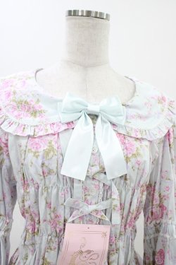 画像4: metamorphose / 【プラスサイズ】シャーロット丸襟姫袖ブラウス プラスサイズ ミント系 H-25-11-25-1015-ME-BL-NS-ZH