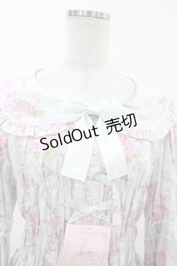 画像4: metamorphose / 【プラスサイズ】シャーロット丸襟姫袖ブラウス プラスサイズ ミント系 H-25-11-25-1015-ME-BL-NS-ZH