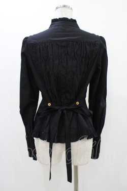 画像2: metamorphose / スタンドカラーピンタックフリルブラウス サイズ1 ブラック H-25-11-25-1017-ME-BL-NS-ZH