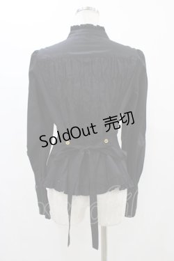 画像2: metamorphose / スタンドカラーピンタックフリルブラウス サイズ1 ブラック H-25-11-25-1017-ME-BL-NS-ZH