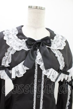 画像4: metamorphose / ケープ付き丸襟ブラウス サイズ1 ブラック H-25-11-25-1018-ME-BL-NS-ZH