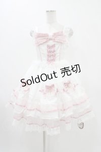 To Alice / Magical Girl Dress S ホワイト/ピンク H-25-11-25-1019-LO-OP-NS-ZH