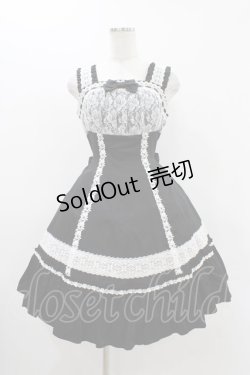 画像1: BABY,THE STARS SHINE BRIGHT / Sugary Floraジャンパースカート Free ブラック H-25-11-25-1020-BA-OP-NS-ZH