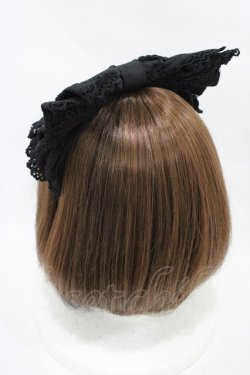 画像2: BABY,THE STARS SHINE BRIGHT / ハートマーガレット カチューシャ  ブラック H-25-11-25-1003-BA-AC-NS-ZH