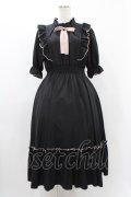 m petit by misako / NINA'SコラボAMハイショクメローワンピース M ブラック H-25-11-25-1023-LO-OP-NS-ZH