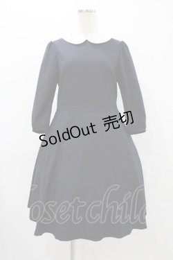 画像1: Franche Lippee / 丸襟ワンピース M ネイビー H-25-11-25-1024-LO-OP-NS-ZH