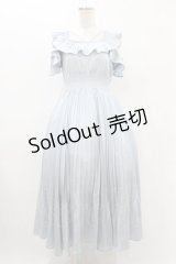 Rose Muse / pleated collar resort dress Free サックス H-25-11-25-1026-LO-OP-NS-ZH