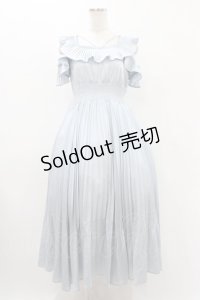 Rose Muse / pleated collar resort dress Free サックス H-25-11-25-1026-LO-OP-NS-ZH