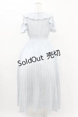 画像2: Rose Muse / pleated collar resort dress Free サックス H-25-11-25-1026-LO-OP-NS-ZH