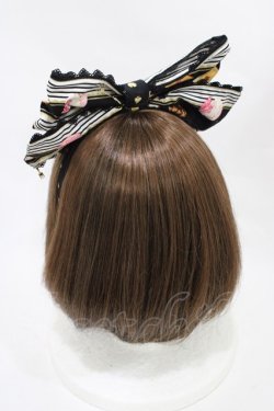 画像2: Angelic Pretty / Wonder Partyカチューシャ  ブラック H-25-11-25-1004-AP-AC-NS-ZH