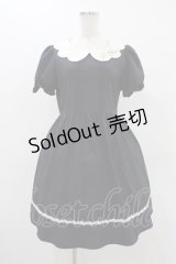 Amavel / スカラップワンピース Free ネイビー H-25-11-25-1028-CA-OP-NS-ZH