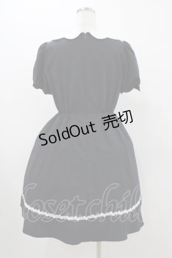 画像2: Amavel / スカラップワンピース Free ネイビー H-25-11-25-1028-CA-OP-NS-ZH