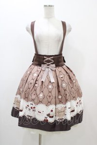 Amavel / Sweet Whip プリントスカート Free ブラウン H-25-11-25-1030-CA-SK-NS-ZH