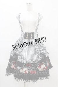 Amavel / Dreaming Kitten Picnicスカート Free ブラック H-25-11-25-1031-CA-SK-NS-ZH