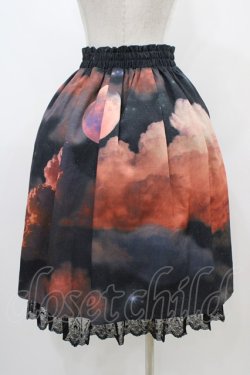 画像2: axes femme / セレナーデプリントスカート Free ブラック H-25-11-25-1032-AX-SK-NS-ZH