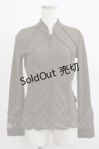 Ozz oneste / チャイナボタンZIPカーデ  カーキ H-25-11-25-053-OO-TO-KB-ZH