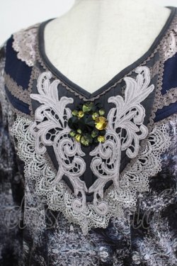 画像4: Rozen Kavalier / ビジュー付総柄カットソー  ブルーグレー H-25-11-25-054-OO-TO-KB-ZH