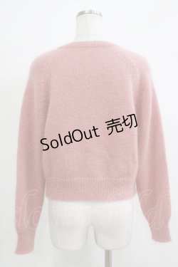 画像3: Jane Marple Dans Le Salon / Kid mohair bolero cardigan  ピンク H-25-11-25-057-JM-TO-KB-ZH