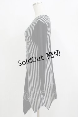 画像2: ALGONQUINS / ギャザー切替ロングカットソー  黒 H-25-11-25-058-AL-TO-KB-ZH