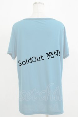 画像3: ALGONQUINS / プリント半袖カットソー  ブルー H-25-11-25-059-AL-TO-KB-ZH