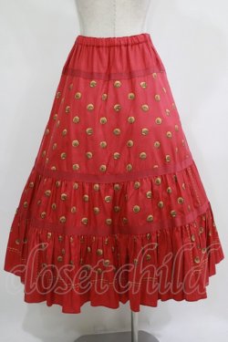 画像3: Jane Marple Dans Le Salon / Granny’s buttons tiered skirt  ローズ H-25-11-25-006-JM-SK-KB-ZH