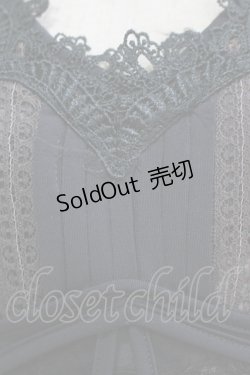 画像4: OZZ ANGELO / チュール重ね総柄カットソー  グレー H-25-11-25-060-OO-TO-KB-ZH