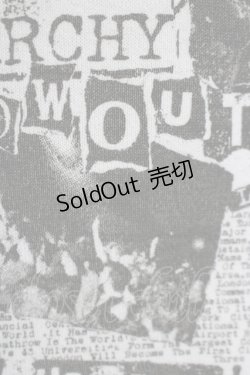 画像4: ALGONQUINS / 総柄半袖カットソー  白×黒 H-25-11-25-063-AL-TO-KB-ZH