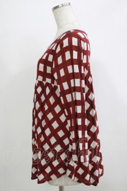 画像2: RNA / チェックフレアトップス  赤 H-25-11-25-065-PU-TO-KB-ZH