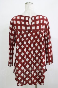 画像3: RNA / チェックフレアトップス  赤 H-25-11-25-065-PU-TO-KB-ZH