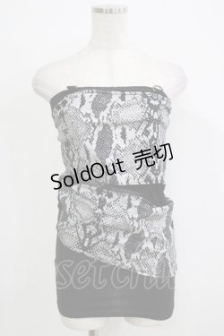 画像1: SEX POT ReVeNGe / サラシベアトップ  黒 H-25-11-25-066-SP-TO-KB-ZH