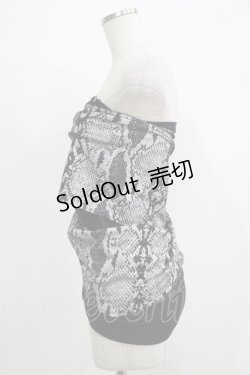 画像2: SEX POT ReVeNGe / サラシベアトップ  黒 H-25-11-25-066-SP-TO-KB-ZH