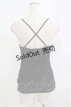 画像3: OZZ ANGELO / プリントキャミソール  黒 H-25-11-25-067-OO-TO-KB-ZH