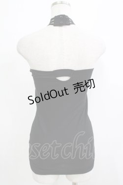 画像3: SEX POT ReVeNGe / クロスホルターキャミ  黒 H-25-11-25-068-SP-TO-KB-ZT468