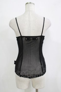 画像3: Ozz Croce / 刺繍メッシュキャミソール  ブラック H-25-11-25-070-OO-TO-KB-ZH