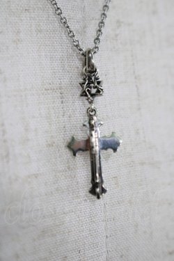 画像1: DEAL DESIGN / 2020HALLOWEENクロスネックレス  シルバー H-25-11-25-072-SL-AC-KB-ZH