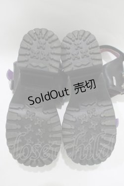 画像4: YOSUKE / 厚底サンダル L ブラック H-25-11-25-073-PU-SH-KB-ZH