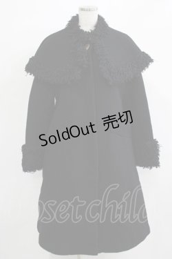 画像1: Jane Marple / ケープ付きコート  ブラック H-25-11-25-008-JM-CO-KB-ZH