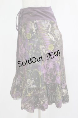画像2: OZZ ANGELO / 総柄スカート  パープル H-25-11-25-011-OO-SK-KB-ZH