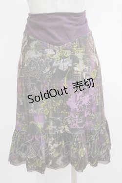 画像3: OZZ ANGELO / 総柄スカート  パープル H-25-11-25-011-OO-SK-KB-ZH