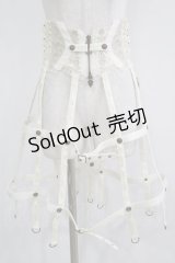 OZZ ANGELO / 薔薇刺繍クリノリンスカート  アイボリー H-25-11-25-015-OO-SK-KB-ZH