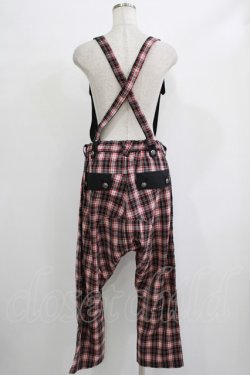 画像3: ALGONQUINS / サスベルト付サルエルパンツ  赤 H-25-11-25-017-AL-PA-KB-ZH