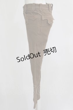 画像2: OZZ ANGELO / 刺繍ポケットパンツ  ブラウン H-25-11-25-019-OO-PA-KB-ZH