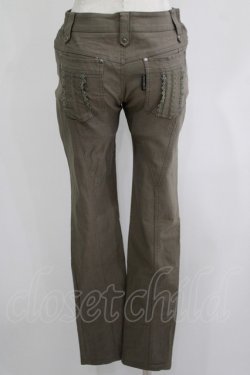 画像3: Ozz oneste / レースラインパンツ  カーキ H-25-11-25-021-OO-PA-KB-ZH