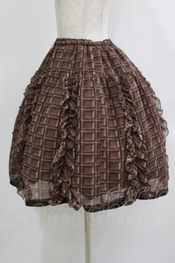 画像2: Leur Getter / 板チョコシフォンスカート M チョコ H-25-11-25-002-LU-SK-KB-ZH