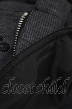 画像4: NieR Clothing / サイドZIP刺繍ショートパンツ F グレー H-25-11-25-023-PU-PA-KB-ZH