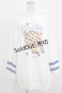 画像1: MILK / cherry pieパーカーワンピ  オフ H-25-11-26-026-ML-OP-KB-ZH